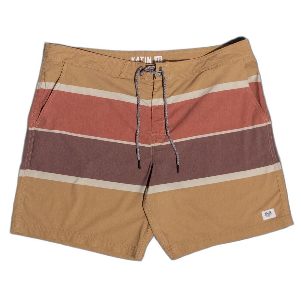 Katin Duke Striped Boardshorts Swim Shorts Men’s 38 (38-40) Trunks Color Block